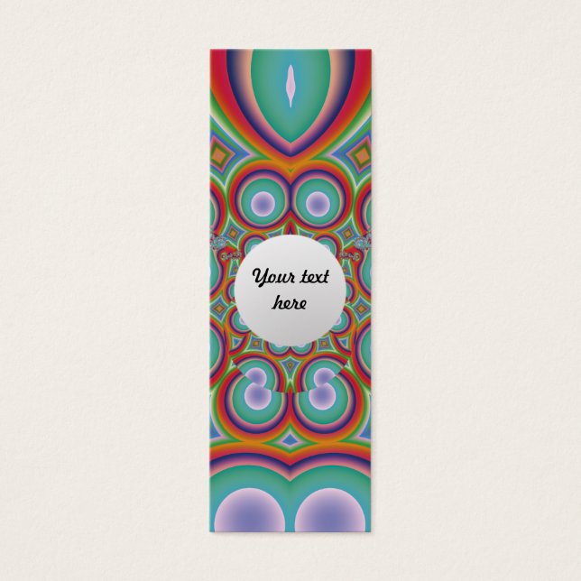 Meditatie Aangepast Bladwijzer Mini Visitekaartjes (Voorkant)