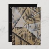 Meditatie - Abstract door Gene Foltuz Mini Print Briefkaart (Voorkant / Achterkant)