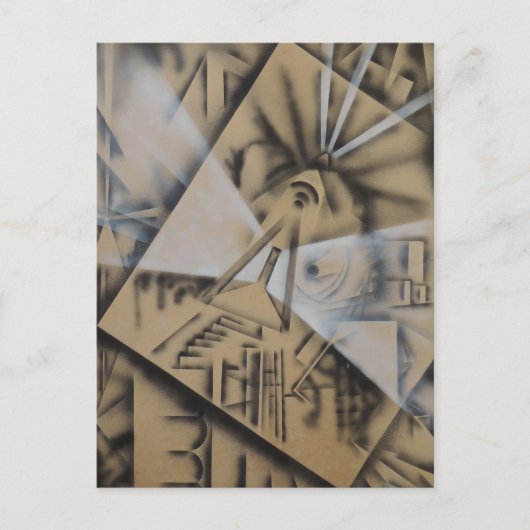 Meditatie - Abstract door Gene Foltuz Mini Print Briefkaart (Voorkant)