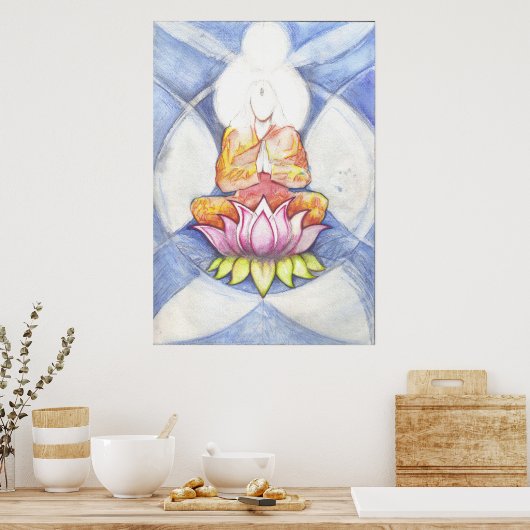 Meditatie afdrukken poster (Keuken)