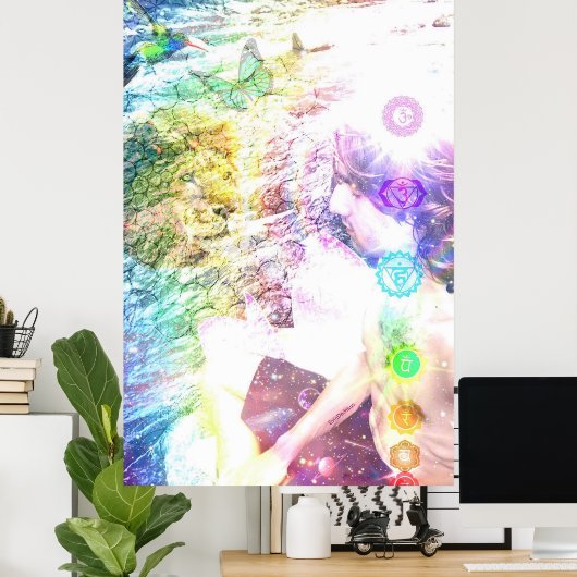 Meditatie afdrukken, waardevol Poster papier (stee (Thuiskantoor)