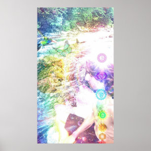 Meditatie afdrukken, waardevol Poster papier (stee