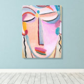 Meditatie Alexej von Jawlensky Figuratieve Kunst Canvas Afdruk (Insitu (Houten vloer))