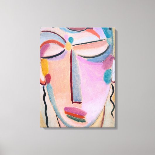 Meditatie Alexej von Jawlensky Figuratieve Kunst Canvas Afdruk (Voorkant)