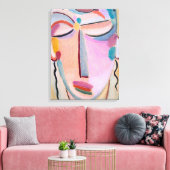 Meditatie Alexej von Jawlensky Figuratieve Kunst Canvas Afdruk (Insitu (Woonkamer))
