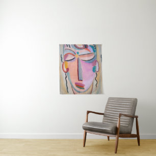 Meditatie Alexej von Jawlensky Figuratieve Kunst Wandkleed