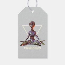 Meditatie. Alien in rustige houding