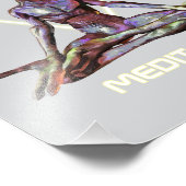 Meditatie. Alien in rustige houding Foto Afdruk (Hoek)