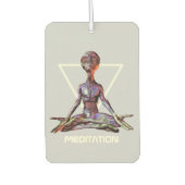 Meditatie. Alien in rustige houding Luchtverfrisser (Voorkant)
