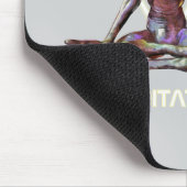 Meditatie. Alien in rustige houding Muismat (Hoek)