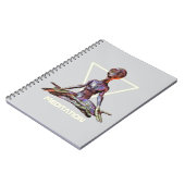 Meditatie. Alien in rustige houding Notitieboek (Linkerzijde)