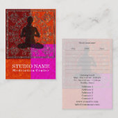Meditatie - Bedrijf, Kaart plannen Visitekaartje (Voorkant / Achterkant)