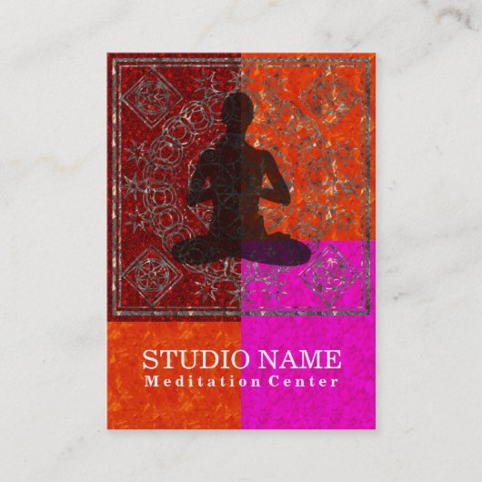 Meditatie - Bedrijf, Kaart plannen Visitekaartje (Voorkant)