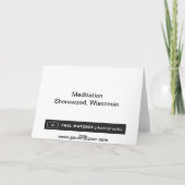 Meditatie bij Lake Kaart (Achterkant)