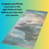 Meditatie bij zonsopgang yogamat