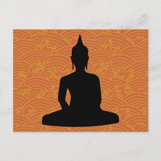 Meditatie Boeddha Briefkaart (Voorkant)