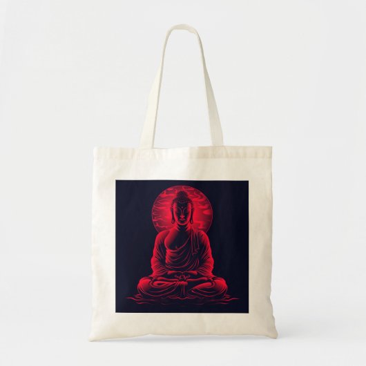 Meditatie Boeddha digitale kunst Tote Bag (Voorkant)