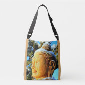 meditatie boeddha gezicht boeddha crossbody tas (Voorkant)