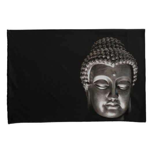 Meditatie Boeddha met en zonder achtergrond Kussensloop (Voorkant-Rechts)