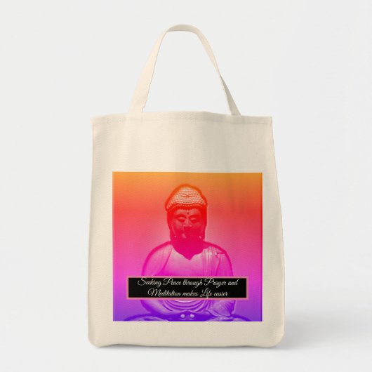 Meditatie Boeddha Tote Bag (Voorkant)