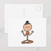 Meditatie boeddhist briefkaart (Voorkant / Achterkant)