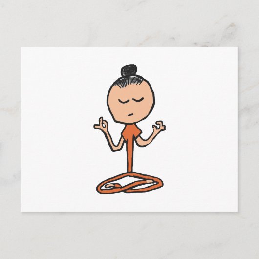 Meditatie boeddhist briefkaart (Voorkant)