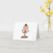 Meditatie boeddhist kaart (Gele Bloem)
