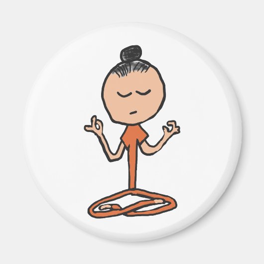 Meditatie boeddhist magneet (Voorkant)