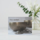 Meditatie Bowl, Singing Bowl, Zen Meditation Bowl Briefkaart (Staand voorkant)