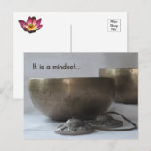 Meditatie Bowl, Singing Bowl, Zen Meditation Bowl Briefkaart (Voorkant / Achterkant)