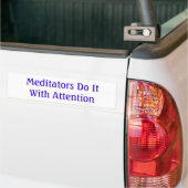 Meditatie Bumpersticker (Op Truck)
