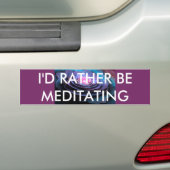 Meditatie bumpersticker (Op auto)