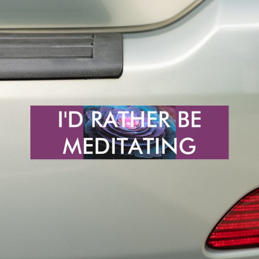 Meditatie bumpersticker (Op auto)