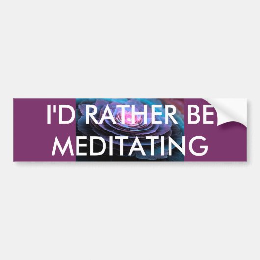 Meditatie bumpersticker (Voorkant)