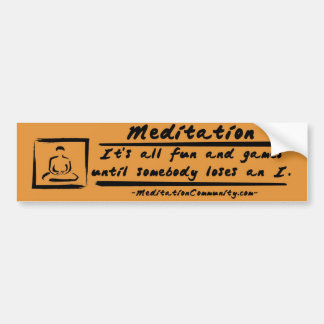 Meditatie Bumpersticker! Bumpersticker