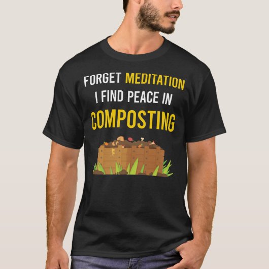 Meditatie Compostcompost Composter T-shirt (Voorkant)