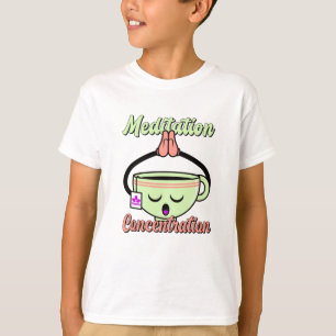 Meditatie Concentratie Cute Coffee Mok Kawaii T-shirt