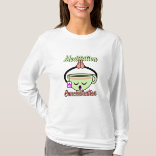Meditatie Concentratie Cute Coffee Mok Kawaii T-shirt