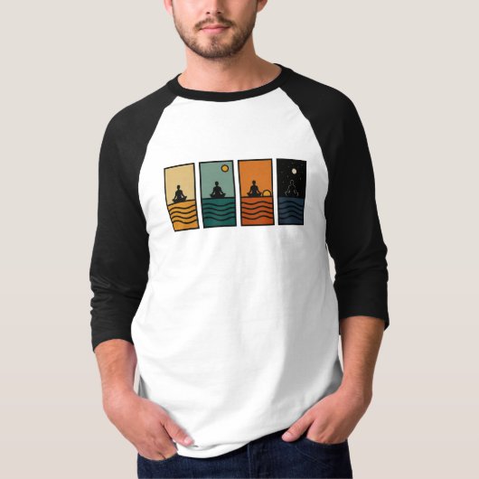 Meditatie de hele tijd - t-shirt (Voorkant)