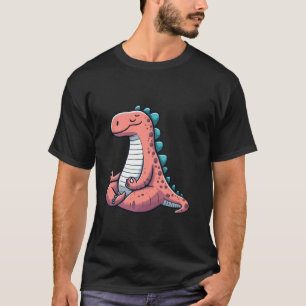 Meditatie Dinosaur Yoga Pose Relaxing Dier T-shirt