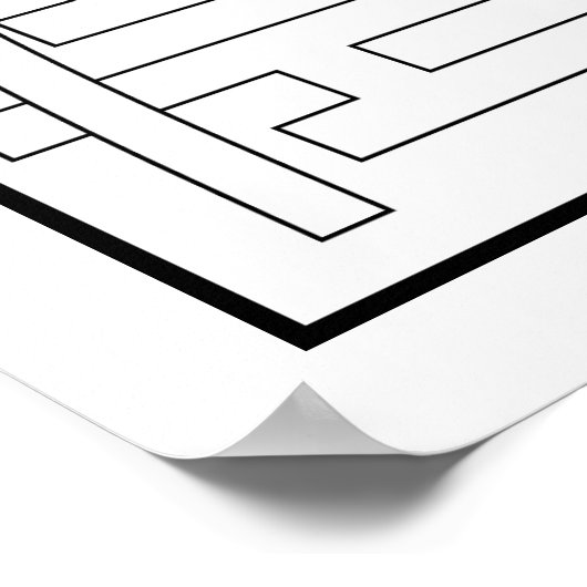 Meditatie-/dompelsymbool Poster (Hoek)