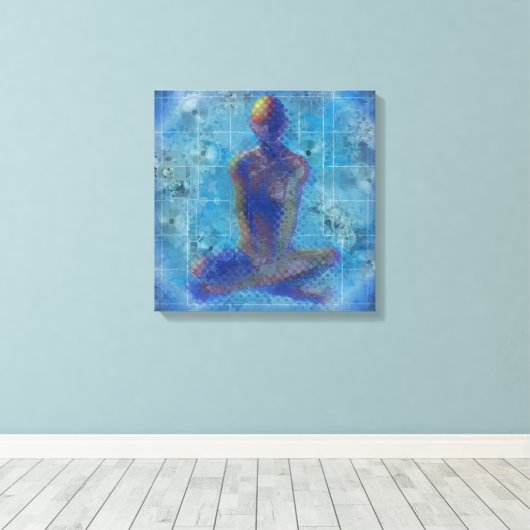 Meditatie door T.Orr Canvas Afdruk (Insitu (Houten vloer))