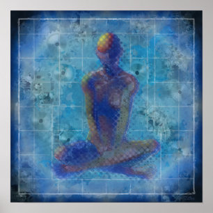 Meditatie door T.Orr Poster