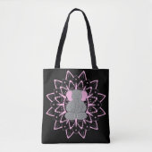 Meditatie Elephant Yoga Mandala Design Canvas tas (Voorkant)