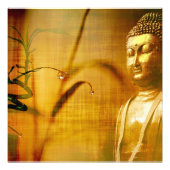 Meditatie en bamboe foto afdruk (Voorkant)