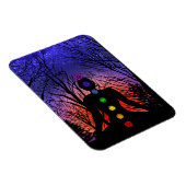 Meditatie en de bomen op een sterrenavond om 's na magneet (Rechterzijde)