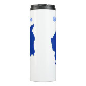 Meditatie en Mindfulness Cambodja Kaart met Monnik Thermosbeker (Achterkant)