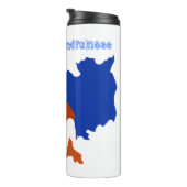 Meditatie en Mindfulness Cambodja Kaart met Monnik Thermosbeker (Geroteerd rechts)