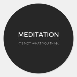 Meditatie en mindfulness citaat Het is niet jouw d Ronde Sticker