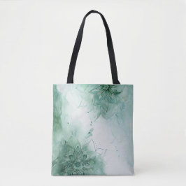Meditatie en ontspanning - kalmerende Groene Manda Tote Bag